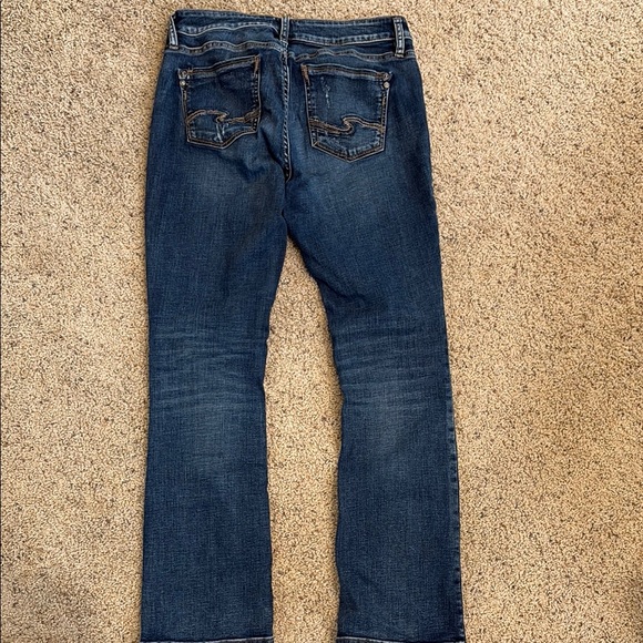 Silver Jeans Dark Blue Slim Boot Cut Women's Jeans - Picture 2 of 2